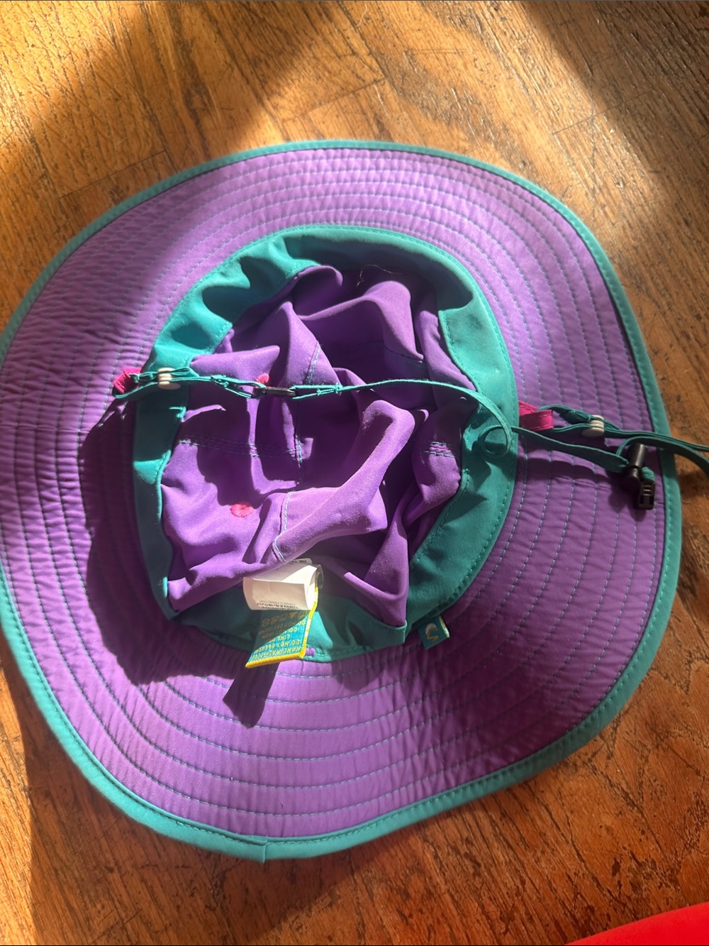 Sunday Floral Bucket Hat in Pink, Teal & Purple - Picture 3 of 4